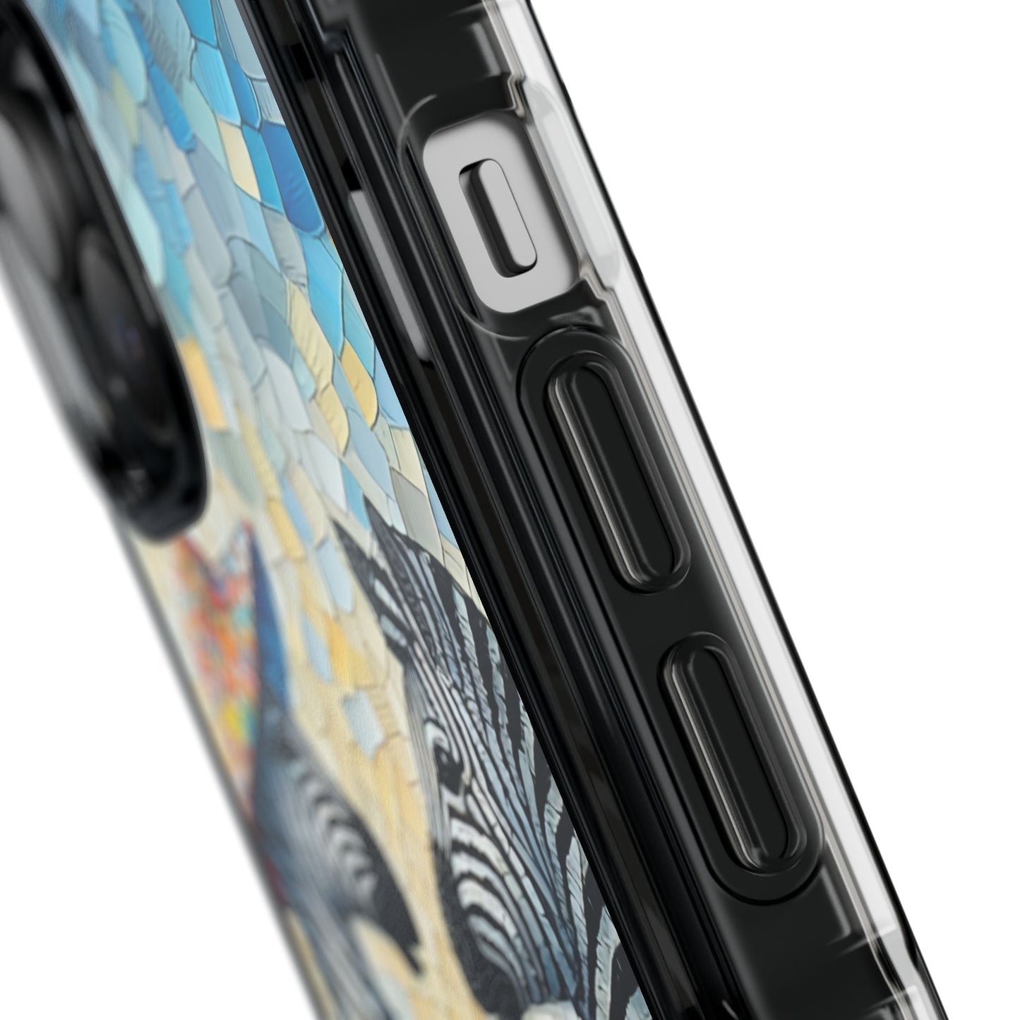 Zebras at the Back Fence - Magnetic Clear Impact Cases