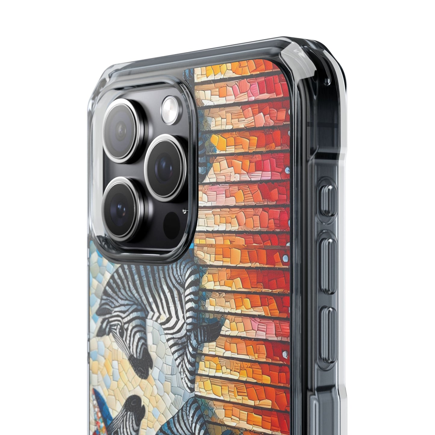 Zebras at the Back Fence Magnetic Clear Impact Cases