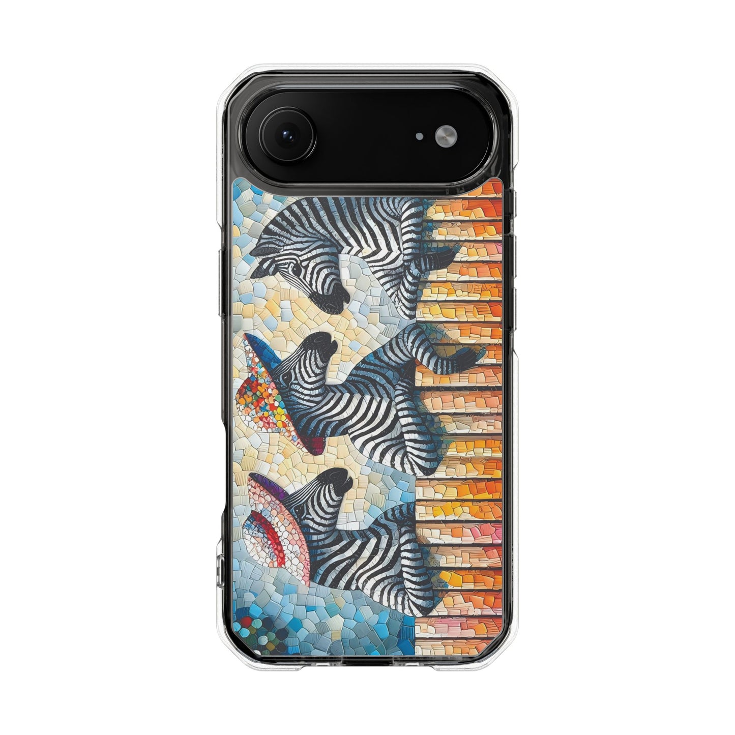 Zebras at the Back Fence Magnetic Clear Impact Cases