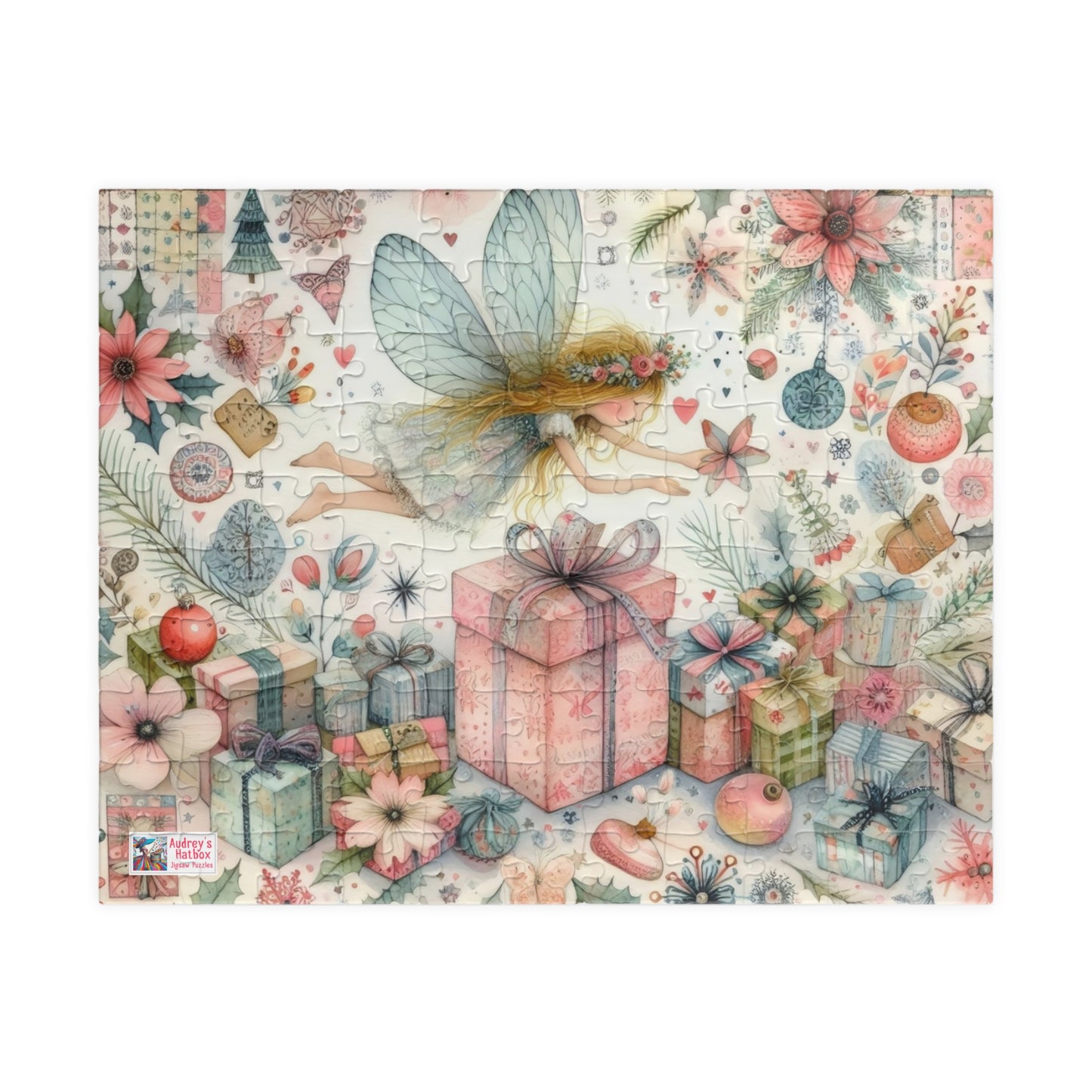 Fairy Dust Christmas Jigsaw Puzzle US: Pretty Whimsical Festive Theme, (110-1014-piece)