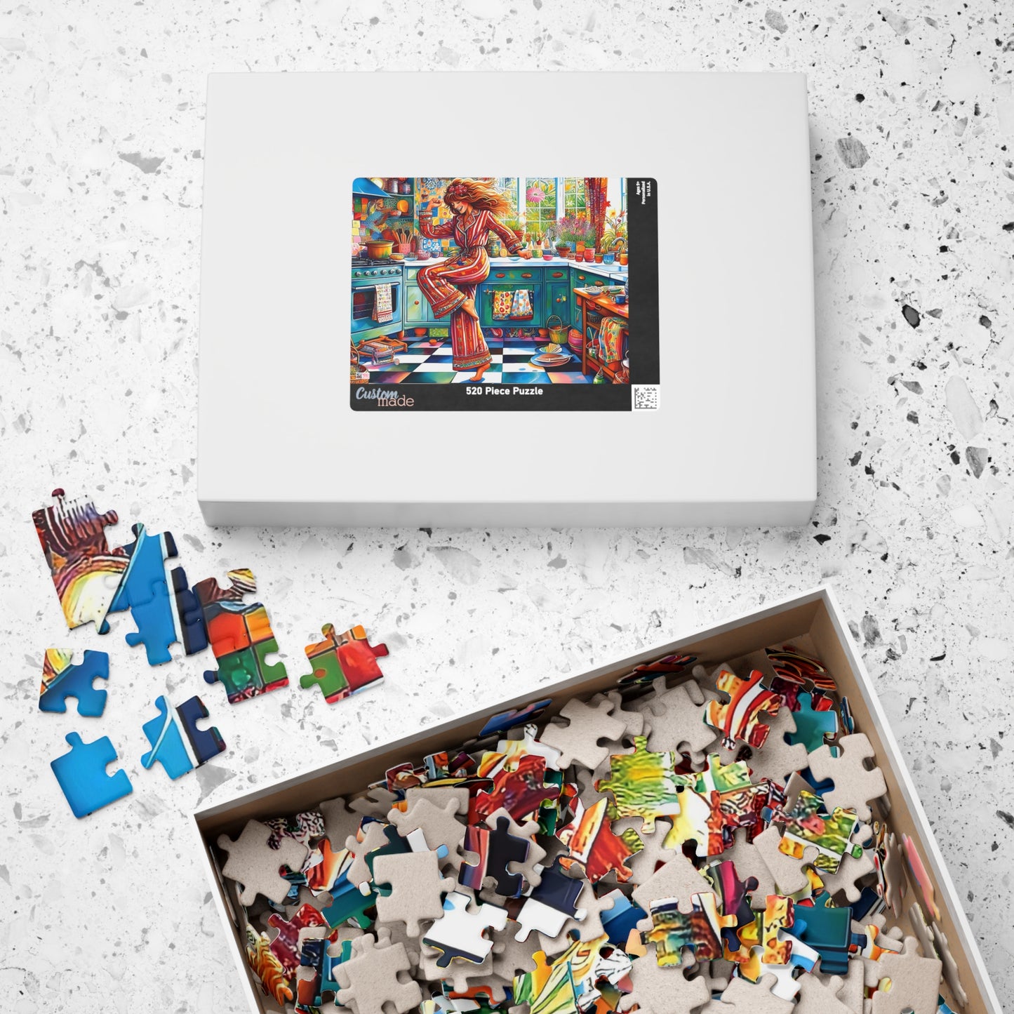Dance Like No-one's Watching Jigsaw Puzzle (110, 252, 520, 1014-piece). Cute, fun. playful and quirky. Great gift idea. Family Activity