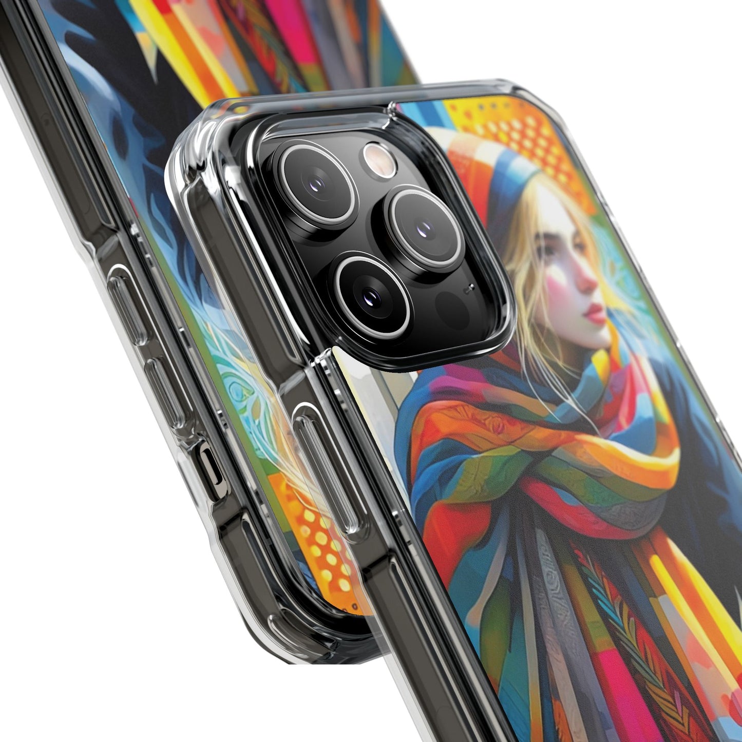 Rainbow Scarf - Magnetic Clear Impact Cases