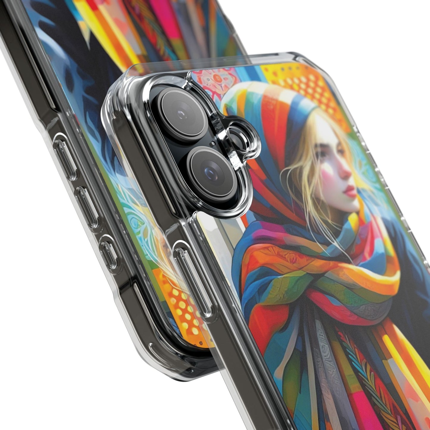 Rainbow Scarf - Magnetic Clear Impact Cases