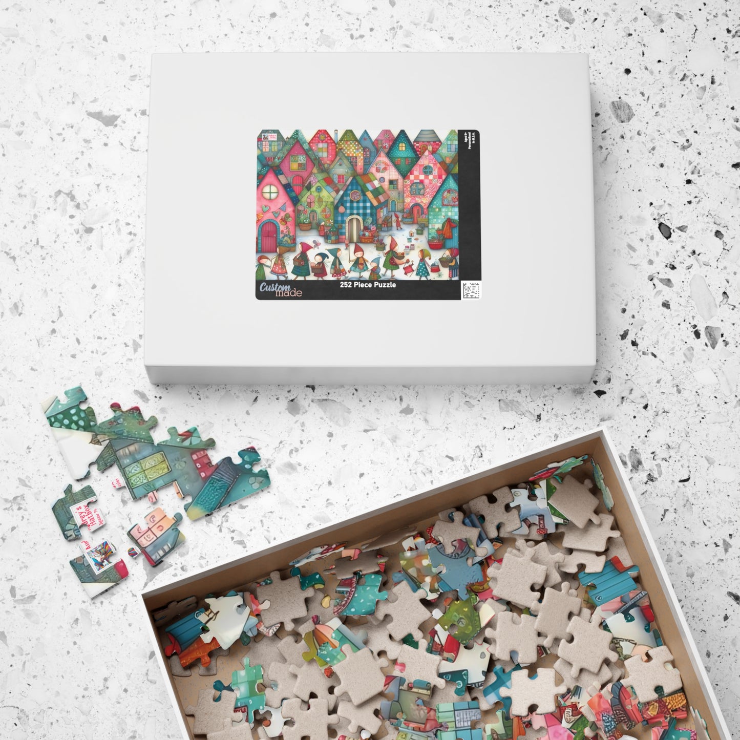 Pixie Village Jigsaw Puzzle (110, 252, 520, 1014-piece). Whimsical and Magical Fairy Tale Fantasy World. Fun Family Activity,  Gift Idea
