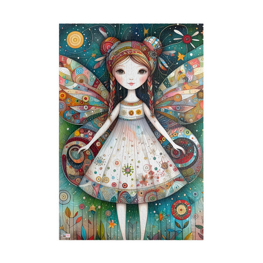 Boho Fairy Jigsaw Puzzle - 110, 252, 520, 1014-piece. Pretty, Whimsical Birthday Gift Idea. Tech-free and Fun Family Activity. Unique Charm