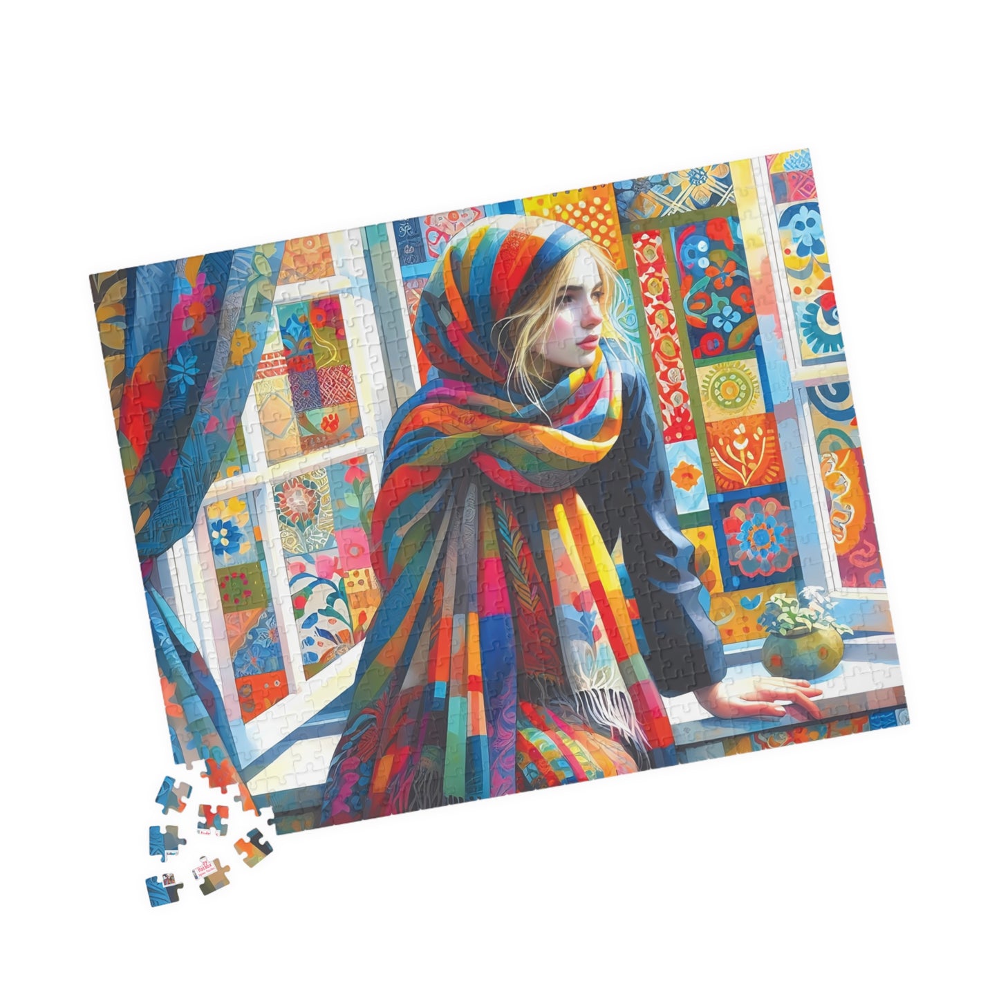 At The Windowsill Jigsaw Puzzle (110, 252, 520, 1014-piece). Unique, Whimsical, Challenging Family Fun. Pretty Birthday Gift Idea