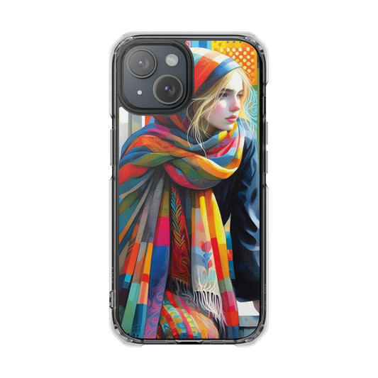 Rainbow Scarf - Magnetic Clear Impact Cases