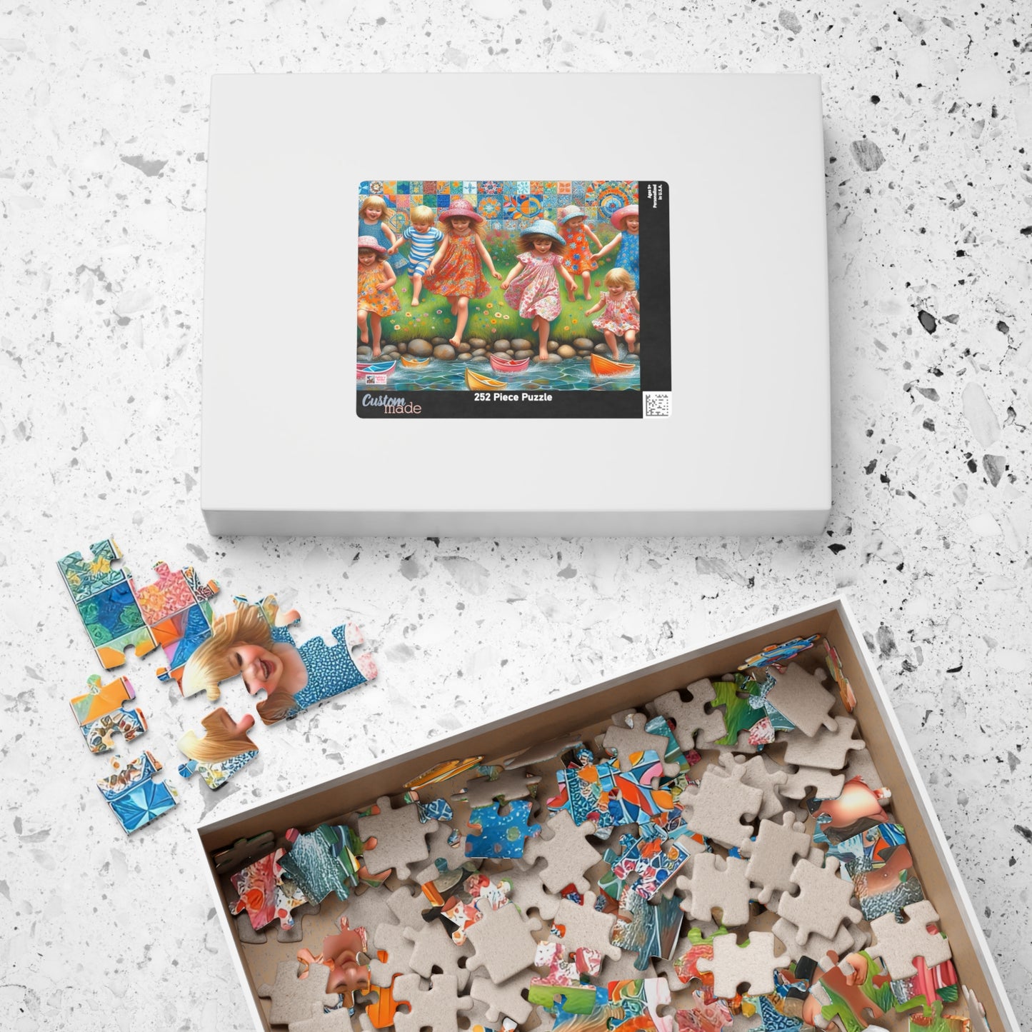 Summer Days Jigsaw Puzzle (110, 252, 520, 1014-Piece). Fun gift idea or family game, suits any age. Childhood nostalgia, patterns, colours