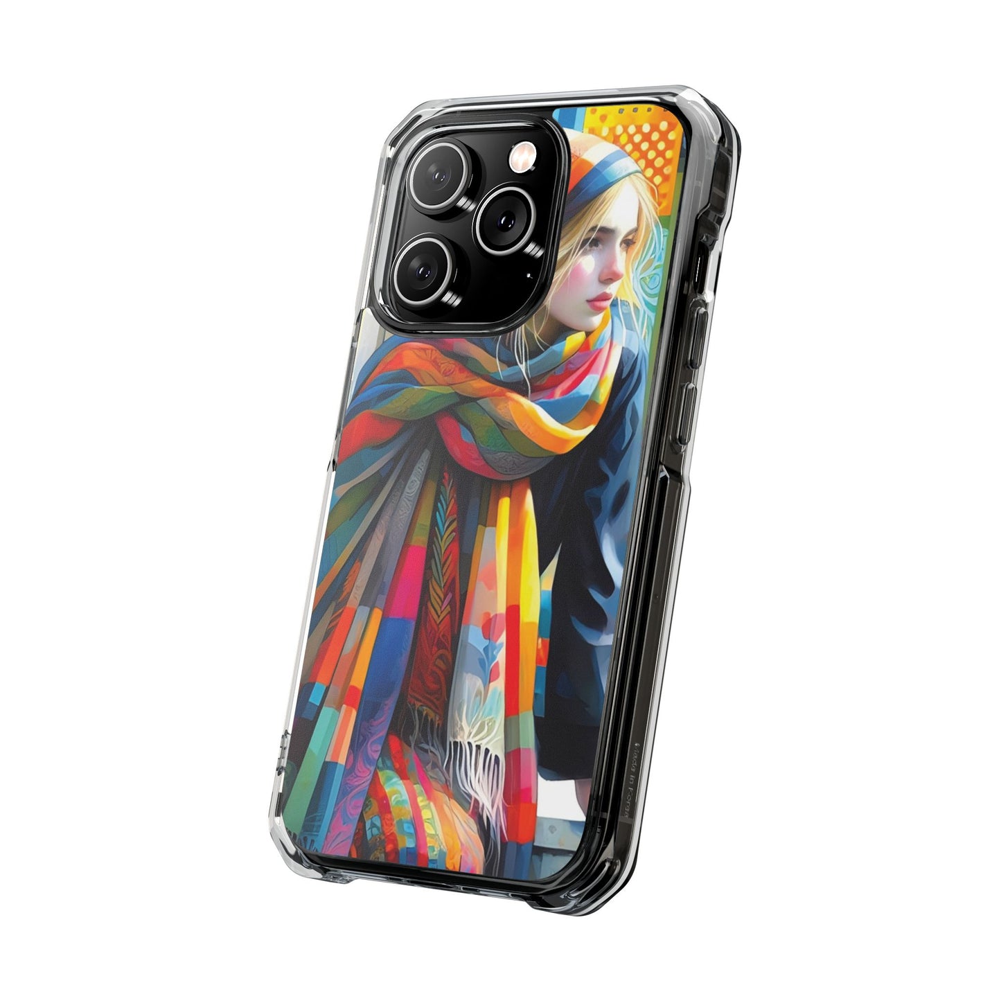 Rainbow Scarf - Magnetic Clear Impact Cases