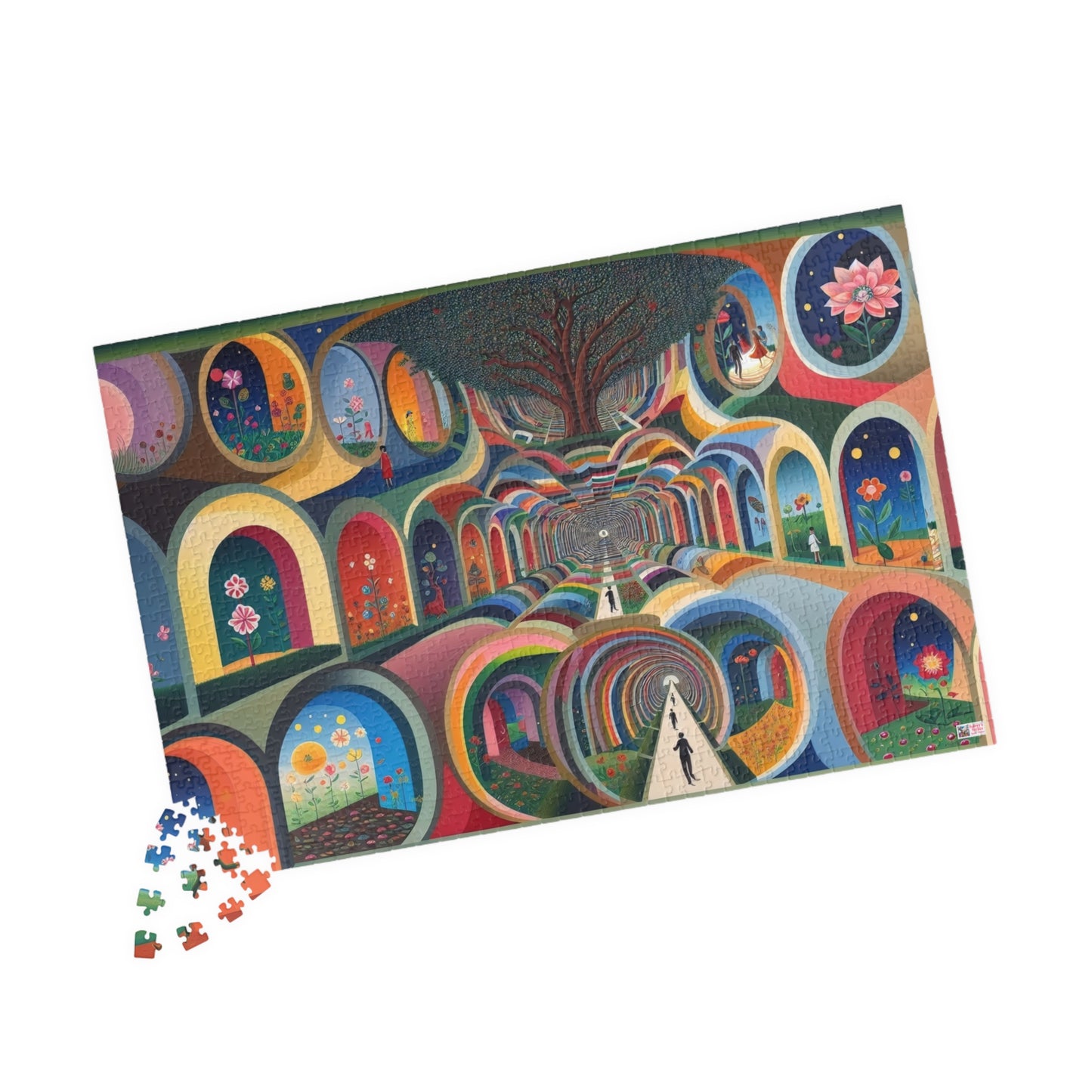 City of Arches Jigsaw Puzzle US: Dreamlike Fantasy Tunnel Underworld (110-1014-piece)