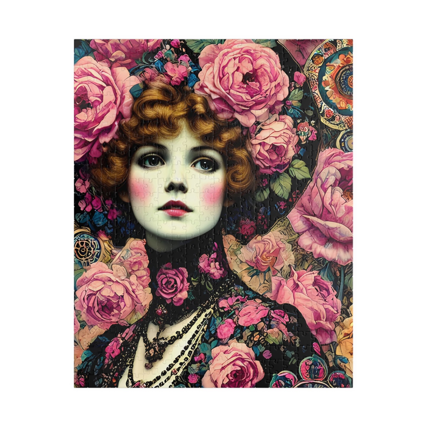 Vintage Flower Power Jigsaw Puzzle - 110, 252, 520, 1014-piece. Gift for Birthdays, Patients, and Nursing Homes. Tech-free Family Activity.