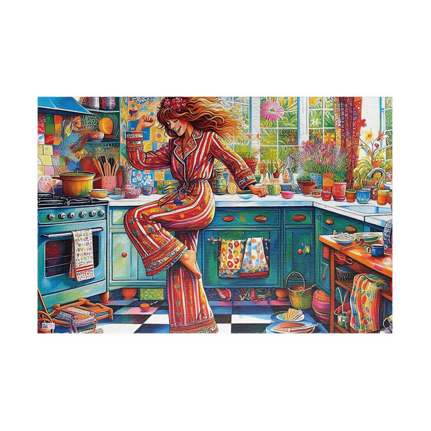 Dance Like No-one's Watching Jigsaw Puzzle (110, 252, 520, 1014-piece). Cute, fun. playful and quirky. Great gift idea. Family Activity