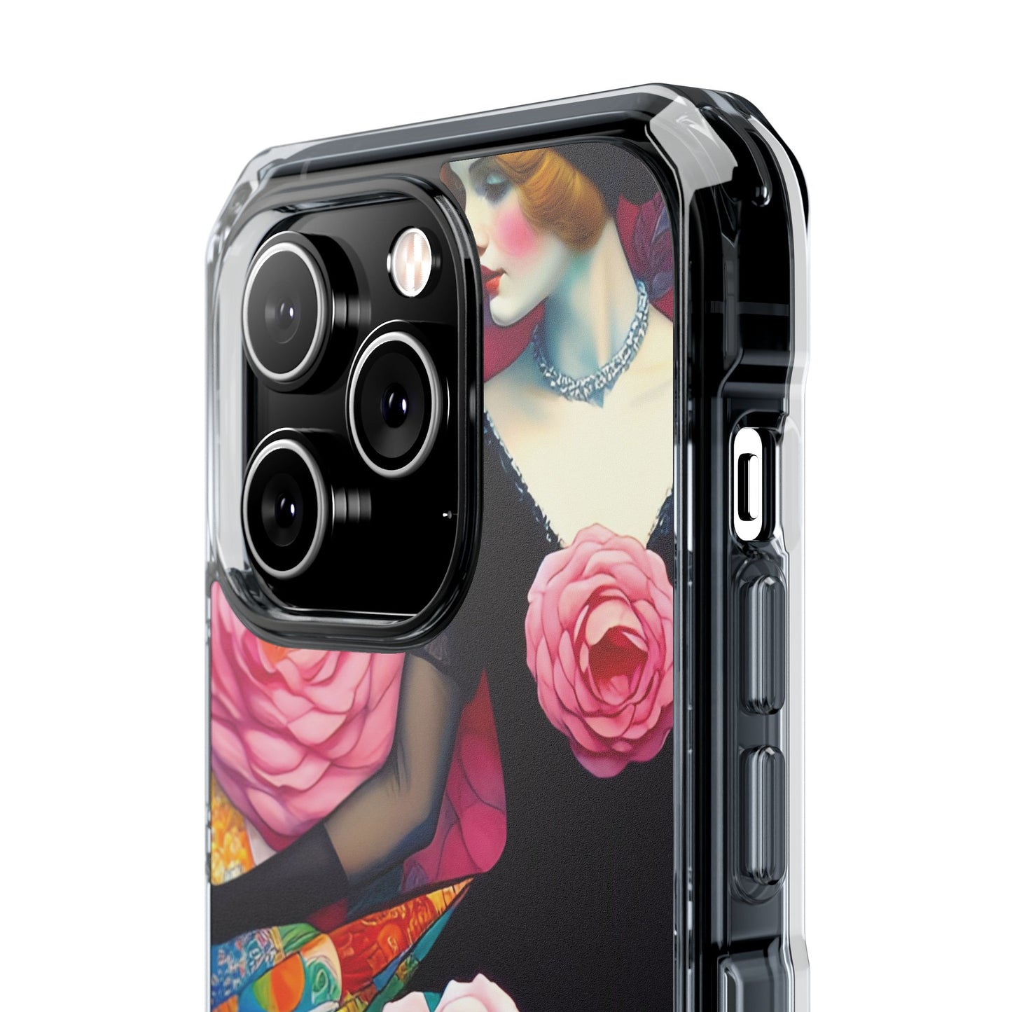 Lady of the Roses - Magnetic Clear Impact Cases