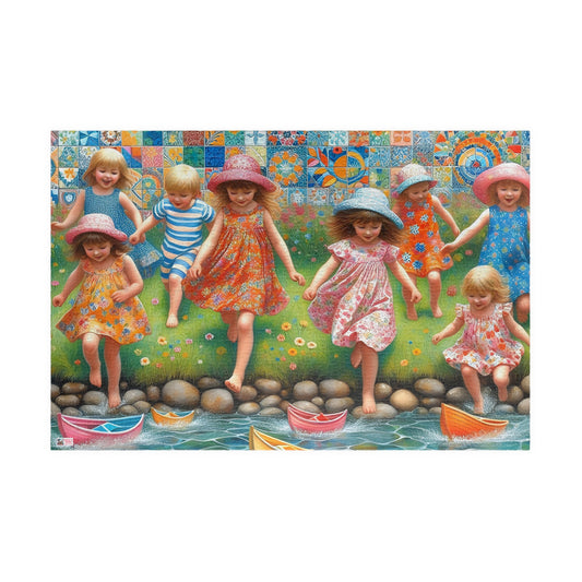 Summer Days Jigsaw Puzzle (110, 252, 520, 1014-Piece). Fun gift idea or family game, suits any age. Childhood nostalgia, patterns, colours