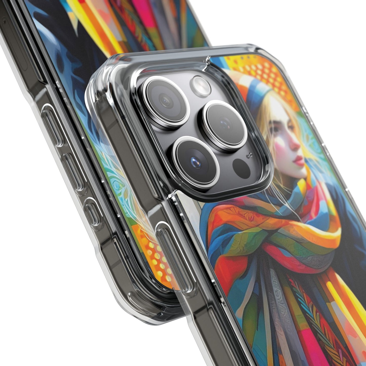 Rainbow Scarf - Magnetic Clear Impact Cases