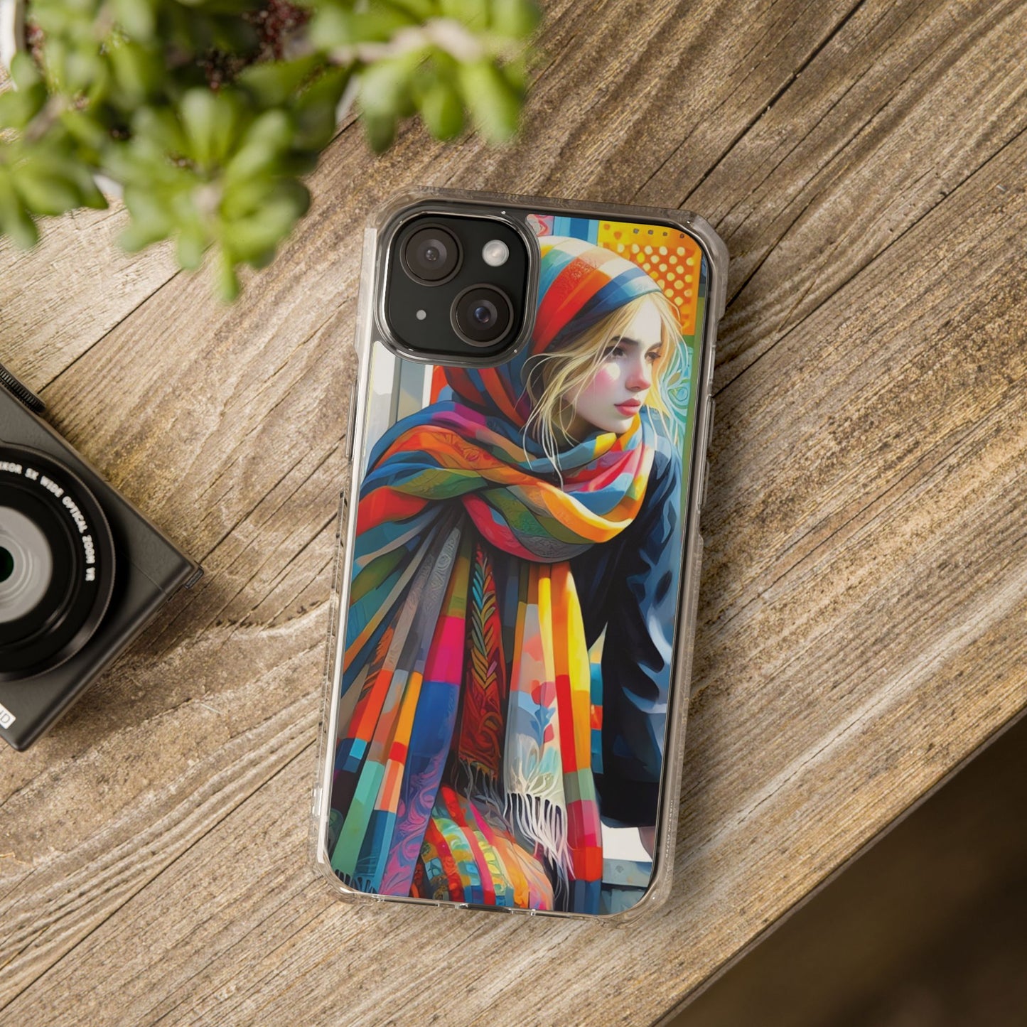 Rainbow Scarf - Magnetic Clear Impact Cases
