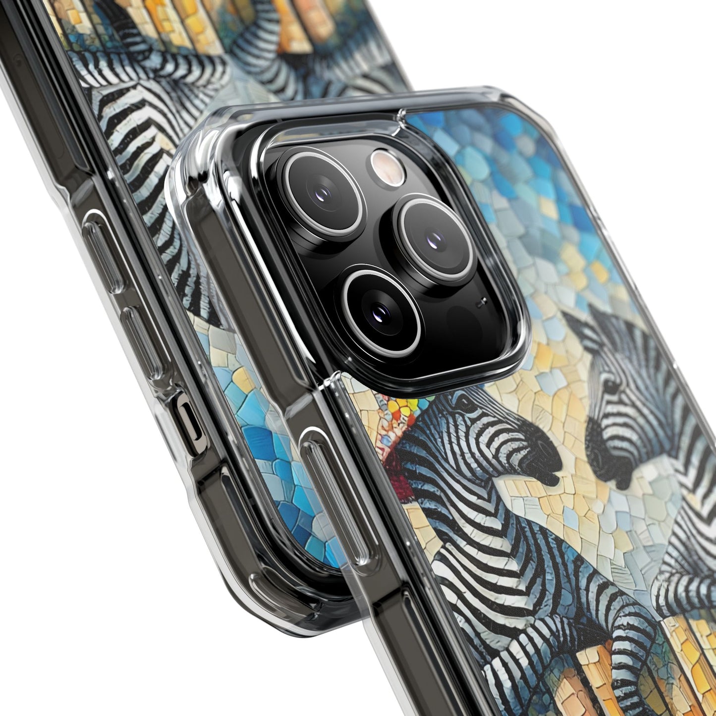 Zebras at the Back Fence - Magnetic Clear Impact Cases