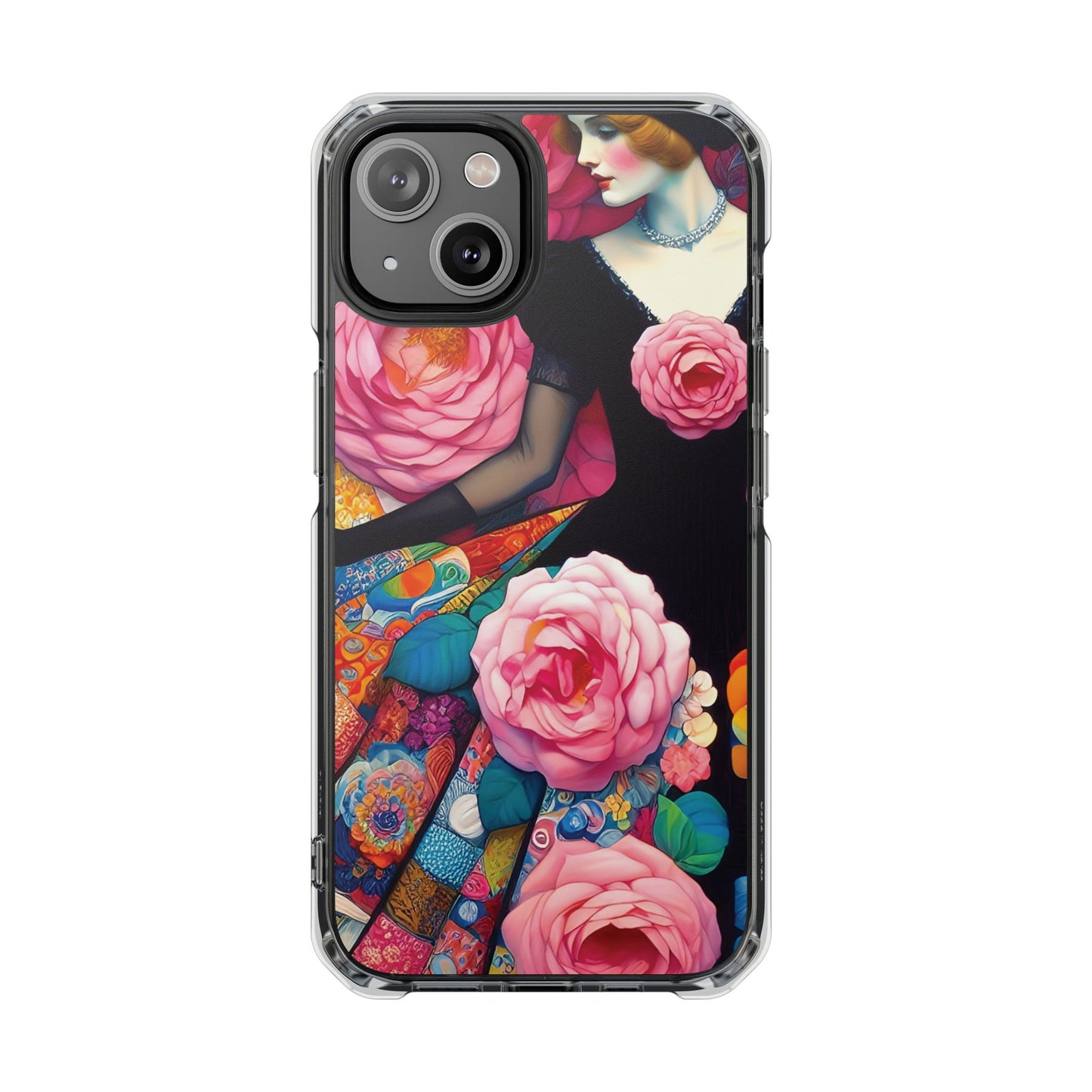 Lady of the Roses - Magnetic Clear Impact Cases
