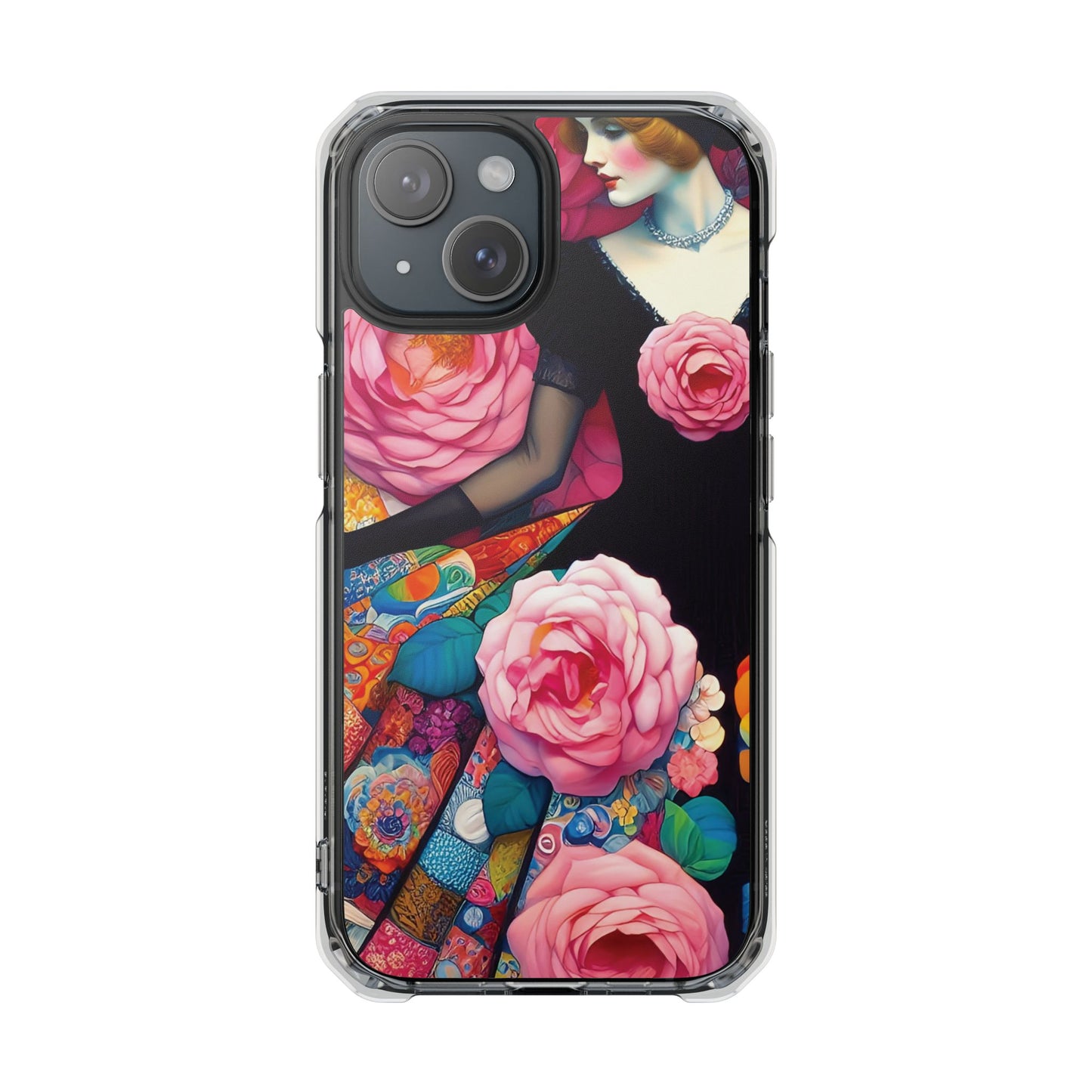 Lady of the Roses - Magnetic Clear Impact Cases