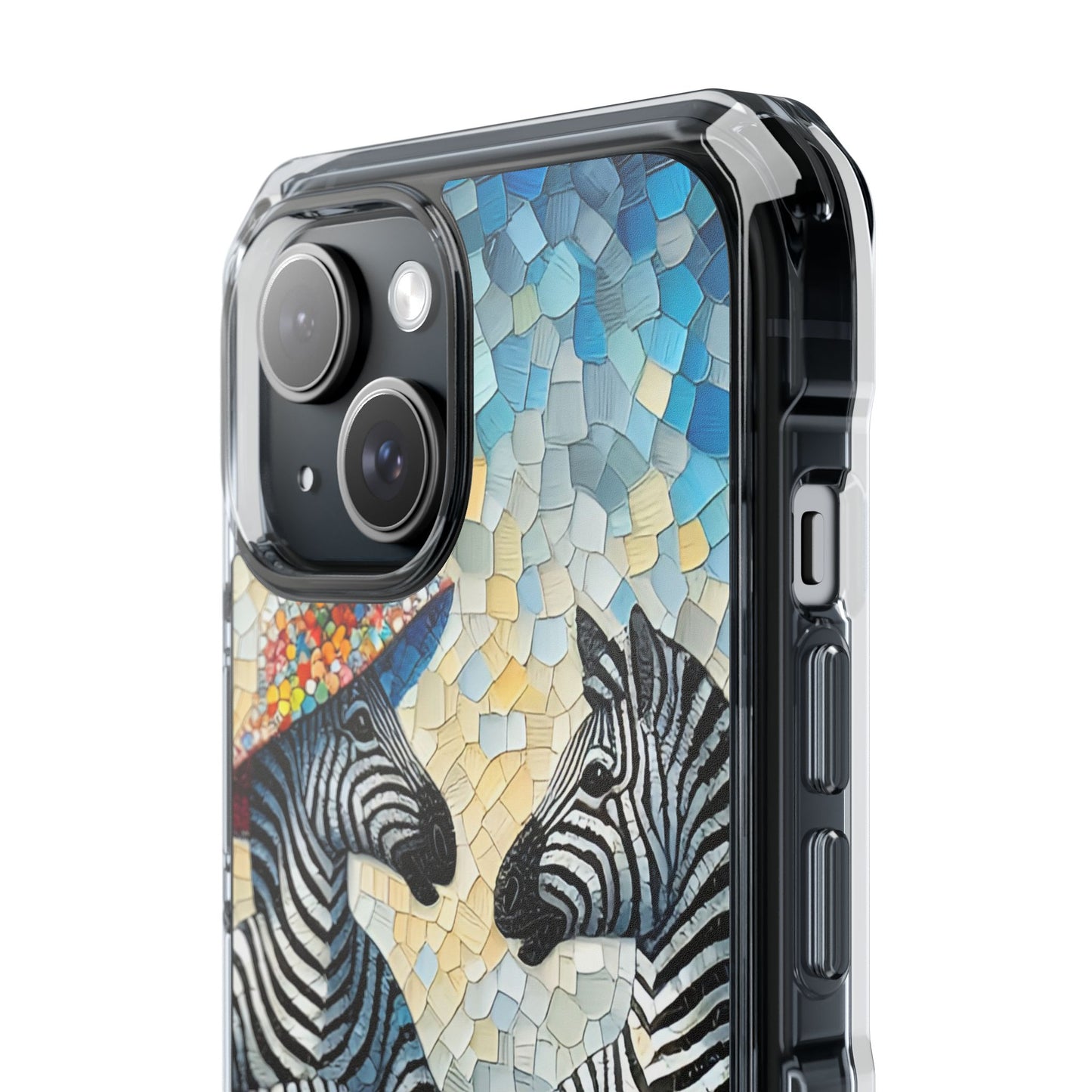 Zebras at the Back Fence - Magnetic Clear Impact Cases