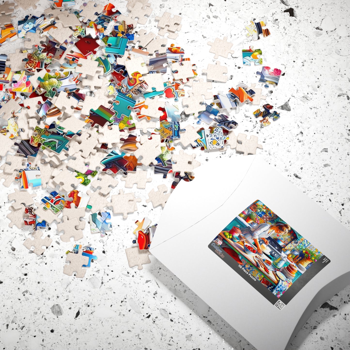 The Cake Artist's Kitchen Jigsaw Puzzle (110, 252, 520, 1014-piece). Colourful, intricate and cosy. Great gift idea. Family Games Activity