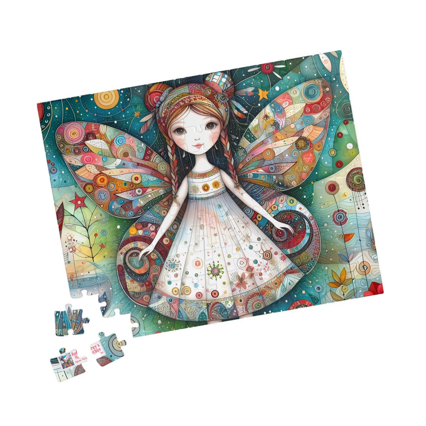 Boho Fairy Jigsaw Puzzle - 110, 252, 520, 1014-piece. Pretty, Whimsical Birthday Gift Idea. Tech-free and Fun Family Activity. Unique Charm