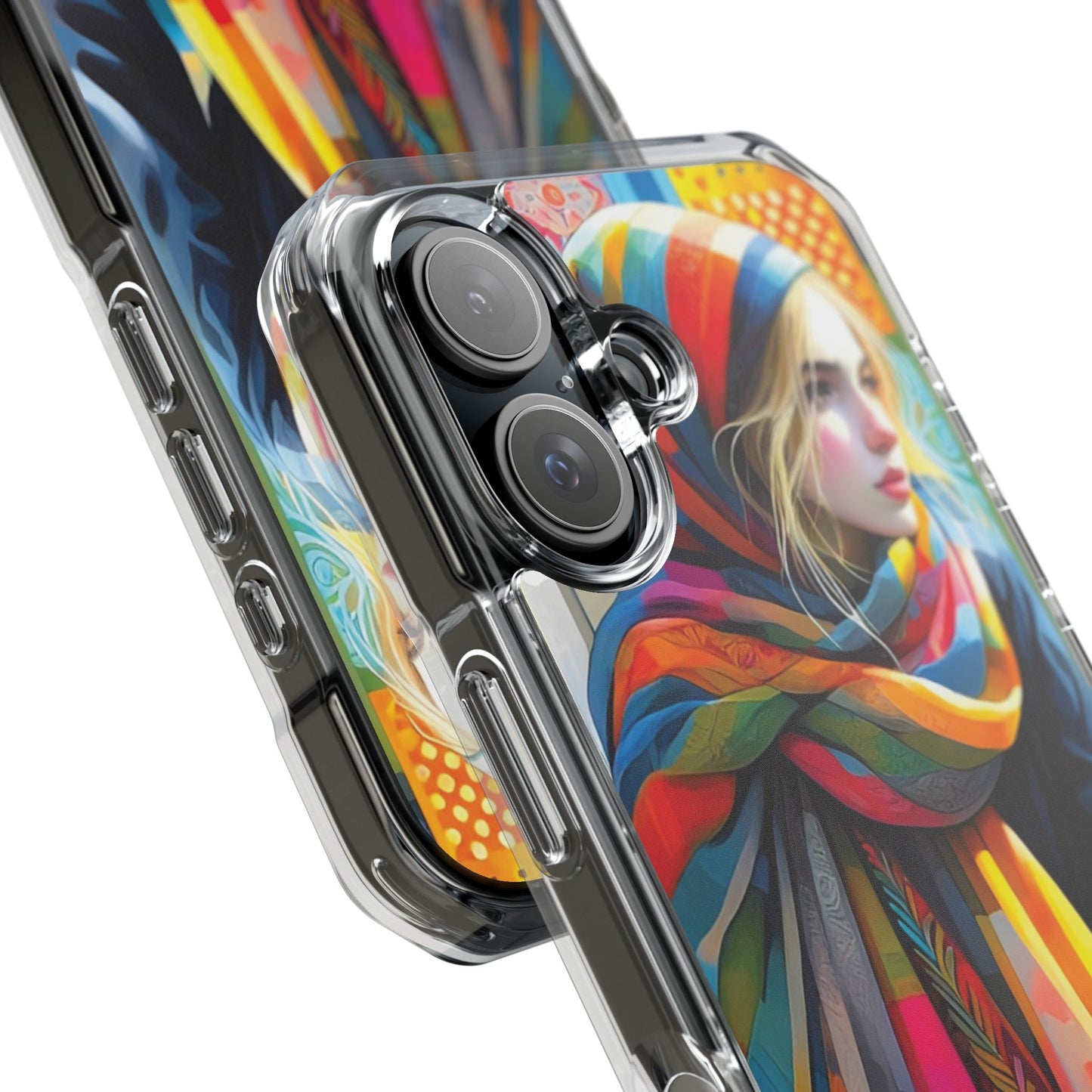 Rainbow Scarf - Magnetic Clear Impact Cases