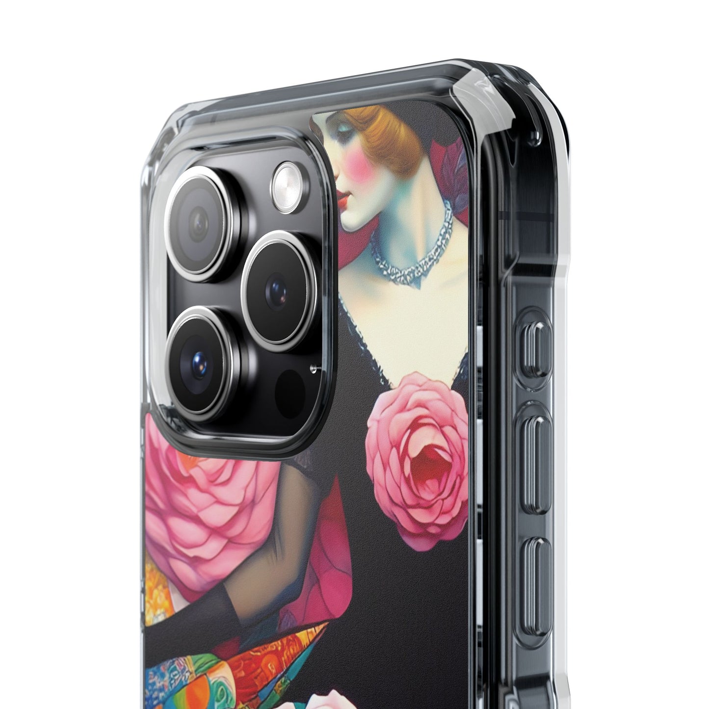 Lady of the Roses - Magnetic Clear Impact Cases