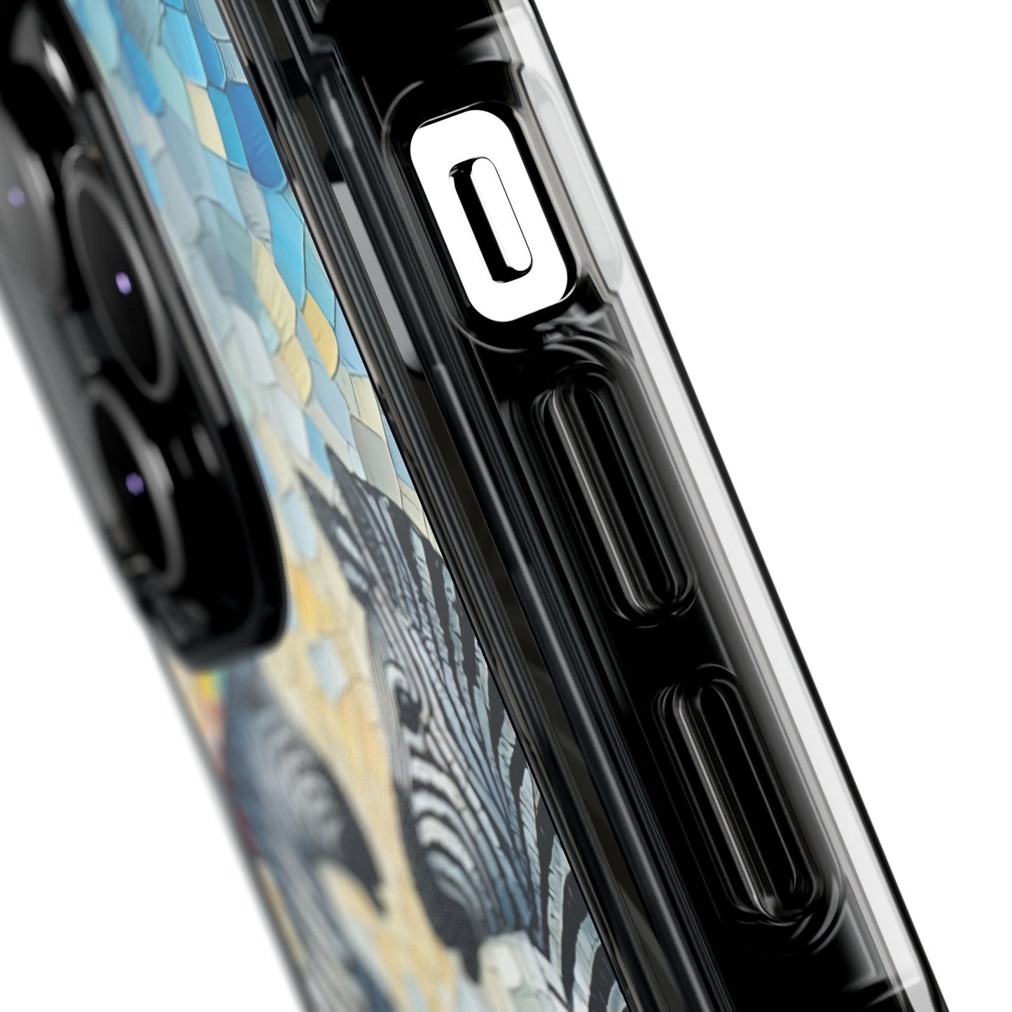 Zebras at the Back Fence - Magnetic Clear Impact Cases