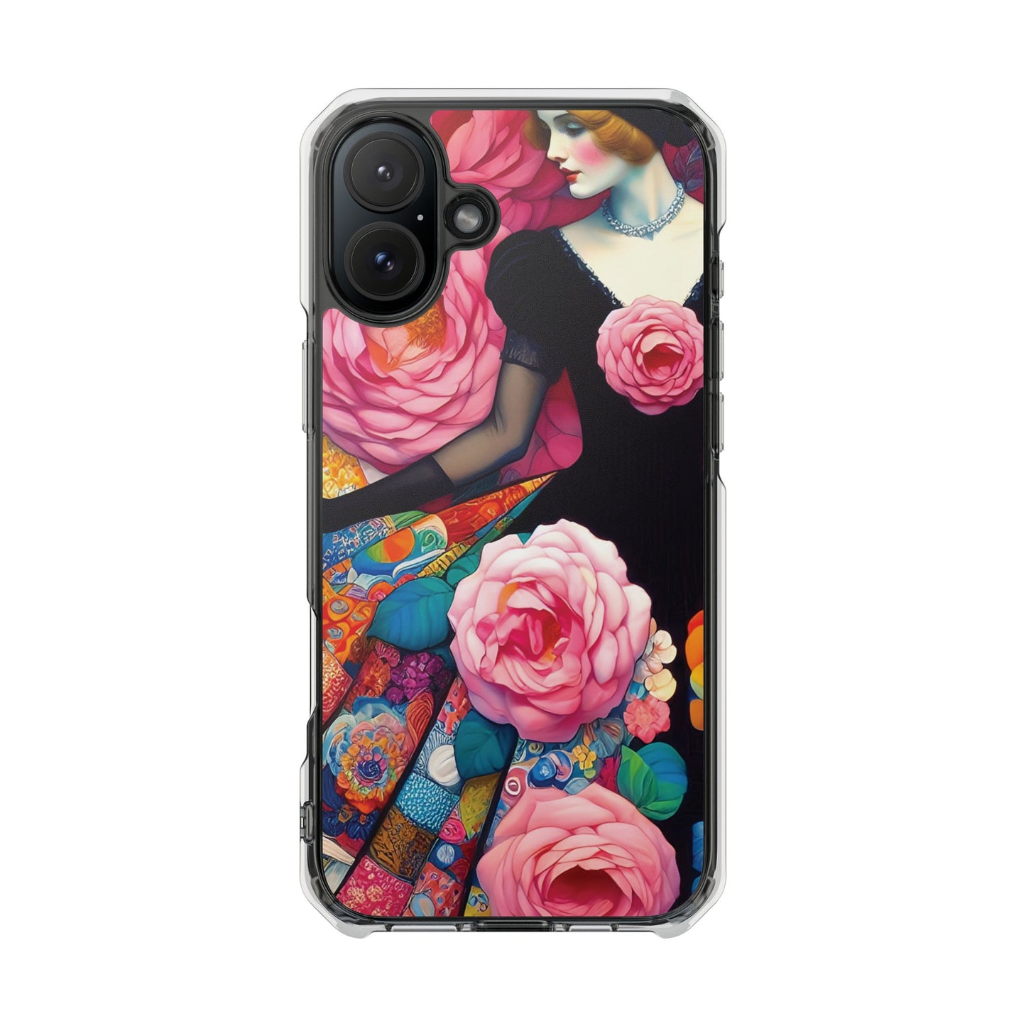 Lady of the Roses - Magnetic Clear Impact Cases