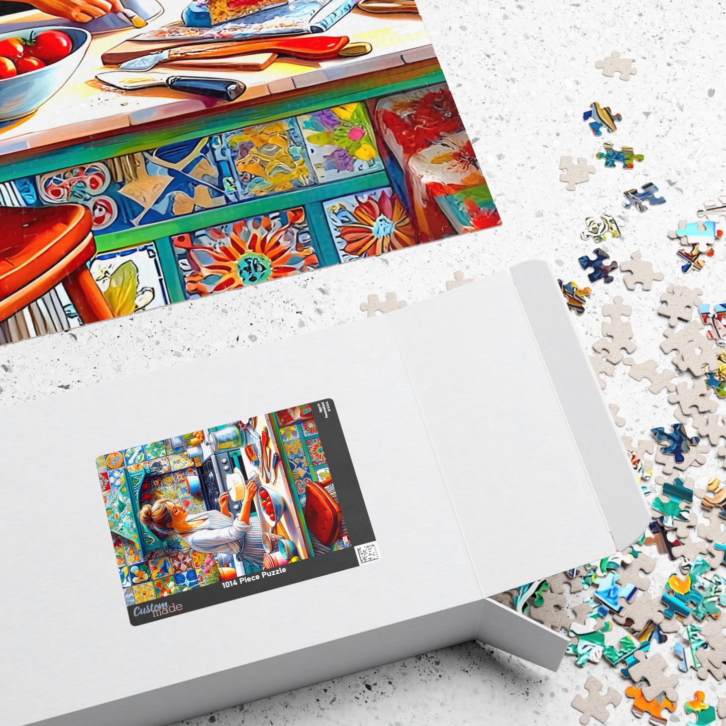 The Cake Artist's Kitchen Jigsaw Puzzle (110, 252, 520, 1014-piece). Colourful, intricate and cosy. Great gift idea. Family Games Activity