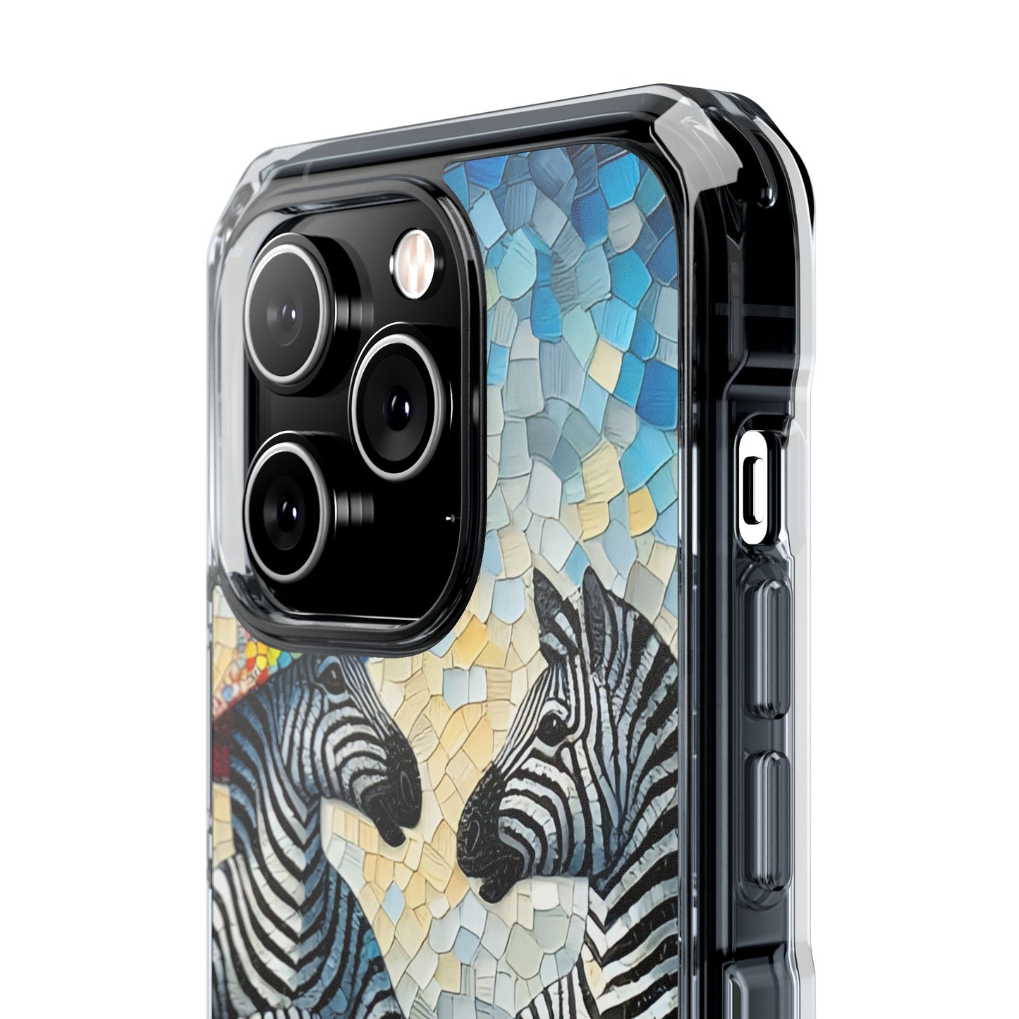 Zebras at the Back Fence - Magnetic Clear Impact Cases