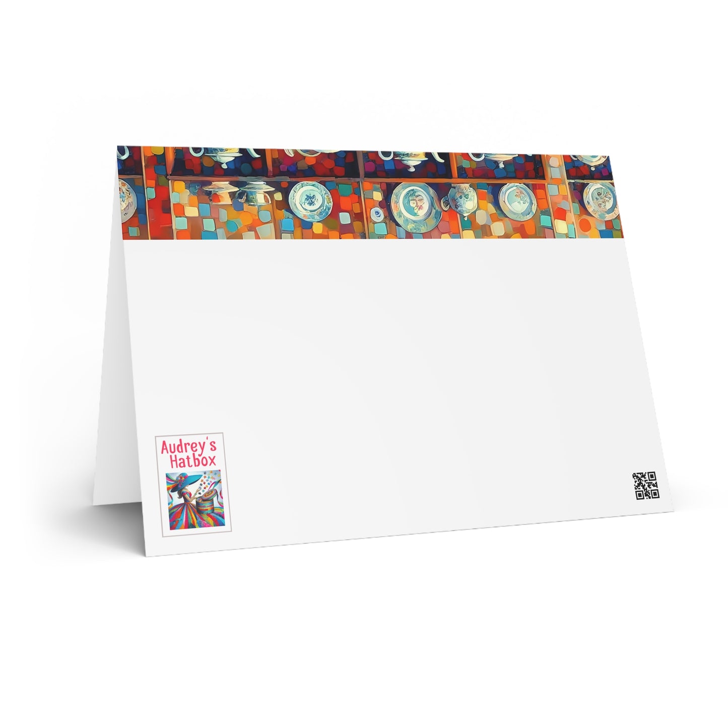 Tea for One – Vintage Lady, Premium Quality Folded Greeting Card, Australian-Made