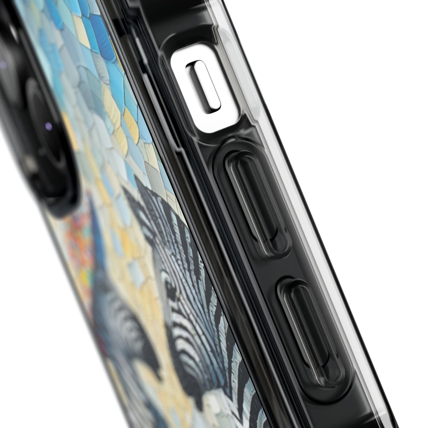Zebras at the Back Fence - Magnetic Clear Impact Cases
