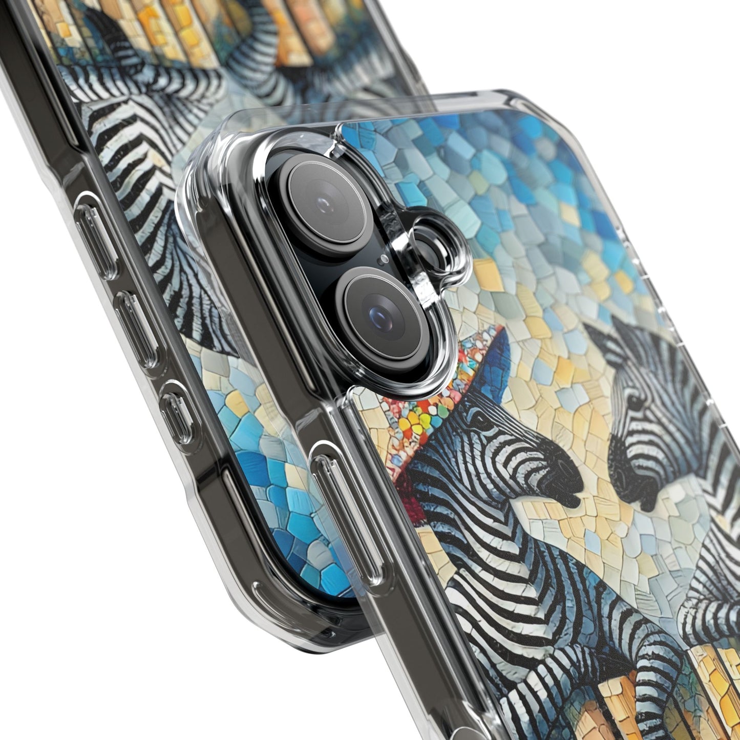 Zebras at the Back Fence - Magnetic Clear Impact Cases