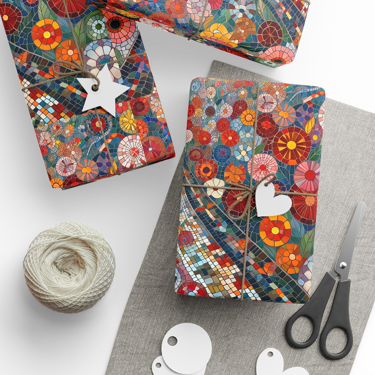 "Mosaic Garden" Gift Wrapping Paper (3 sizes)