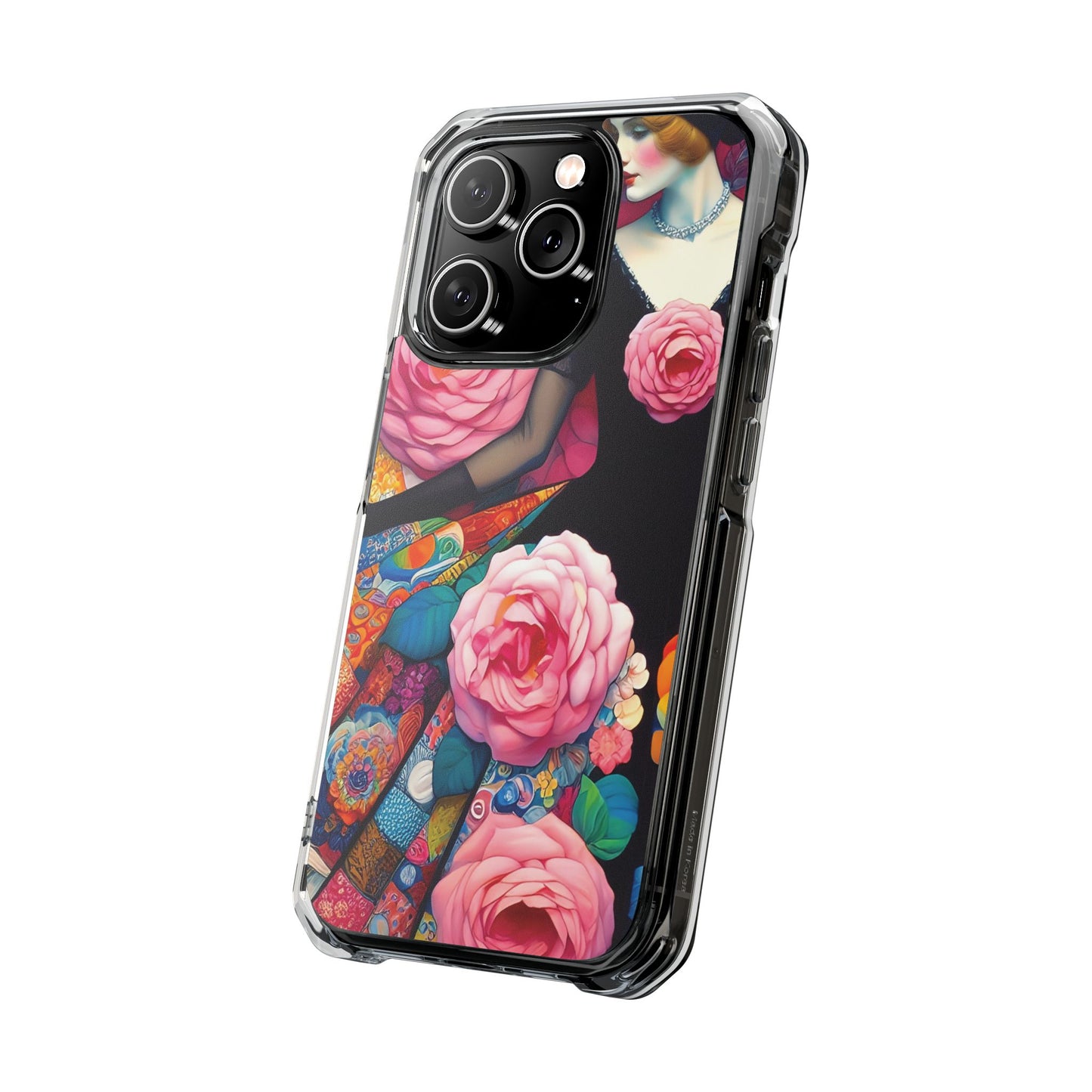Lady of the Roses - Magnetic Clear Impact Cases