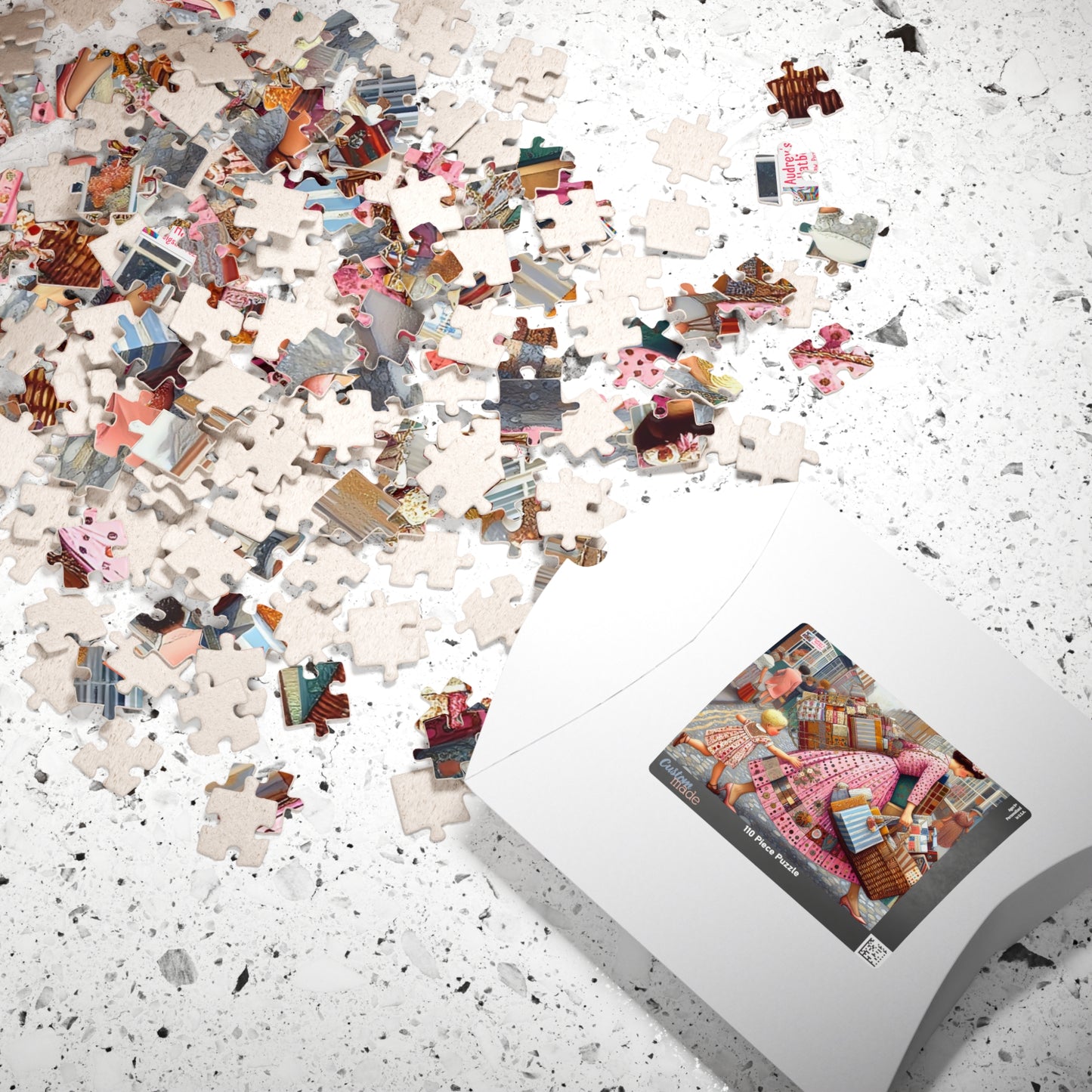 Shopping is my Cardio Jigsaw Puzzle (110, 252, 520, 1014-piece). Challenging Vintage Fun. Gift Idea, All Ages. Family Game Activity.