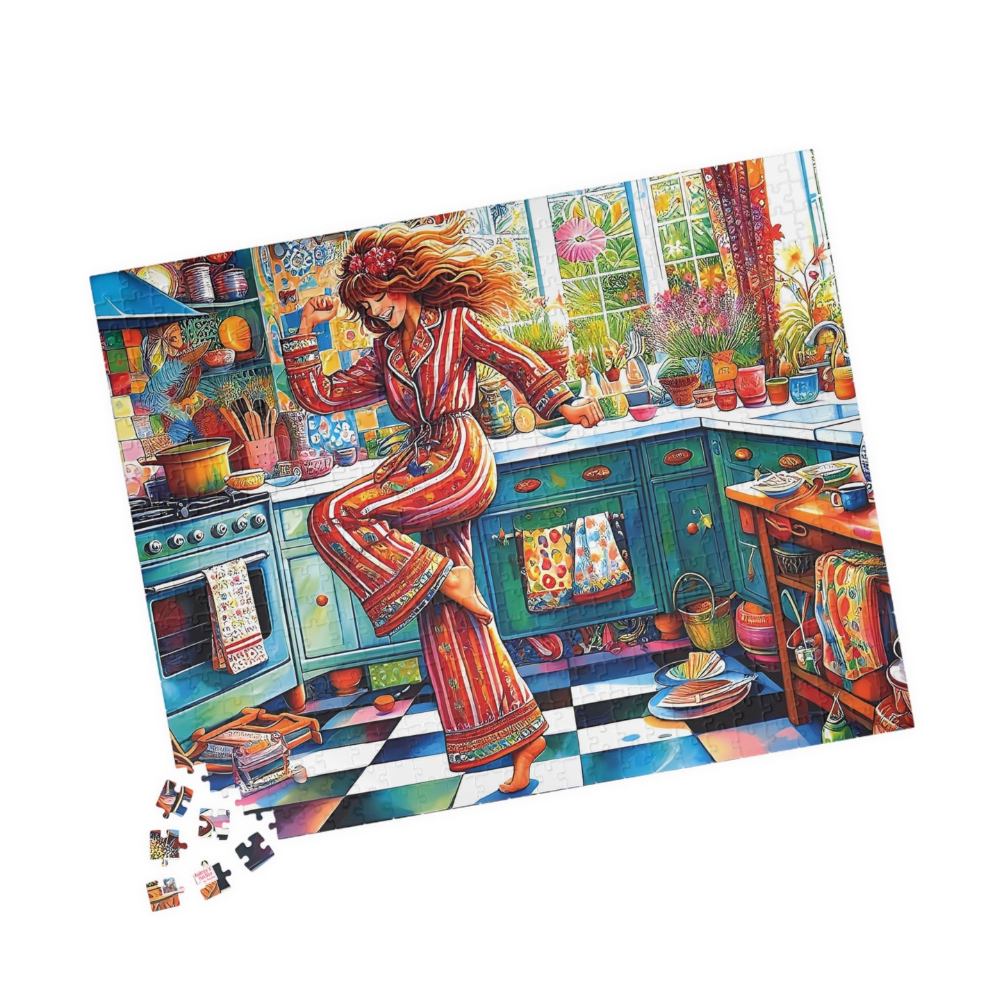 Dance Like No-one's Watching Jigsaw Puzzle (110, 252, 520, 1014-piece). Cute, fun. playful and quirky. Great gift idea. Family Activity