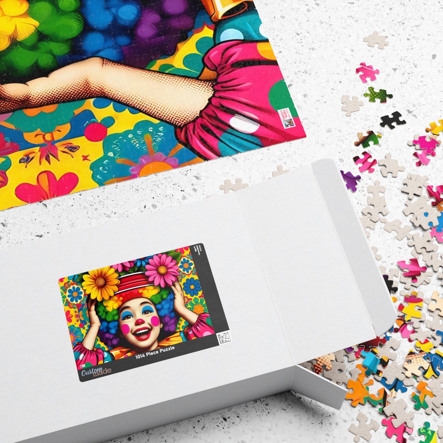 Little Miss Flowerpot Jigsaw Puzzle US: Colorful Child Clown, (110-1014-pieces)