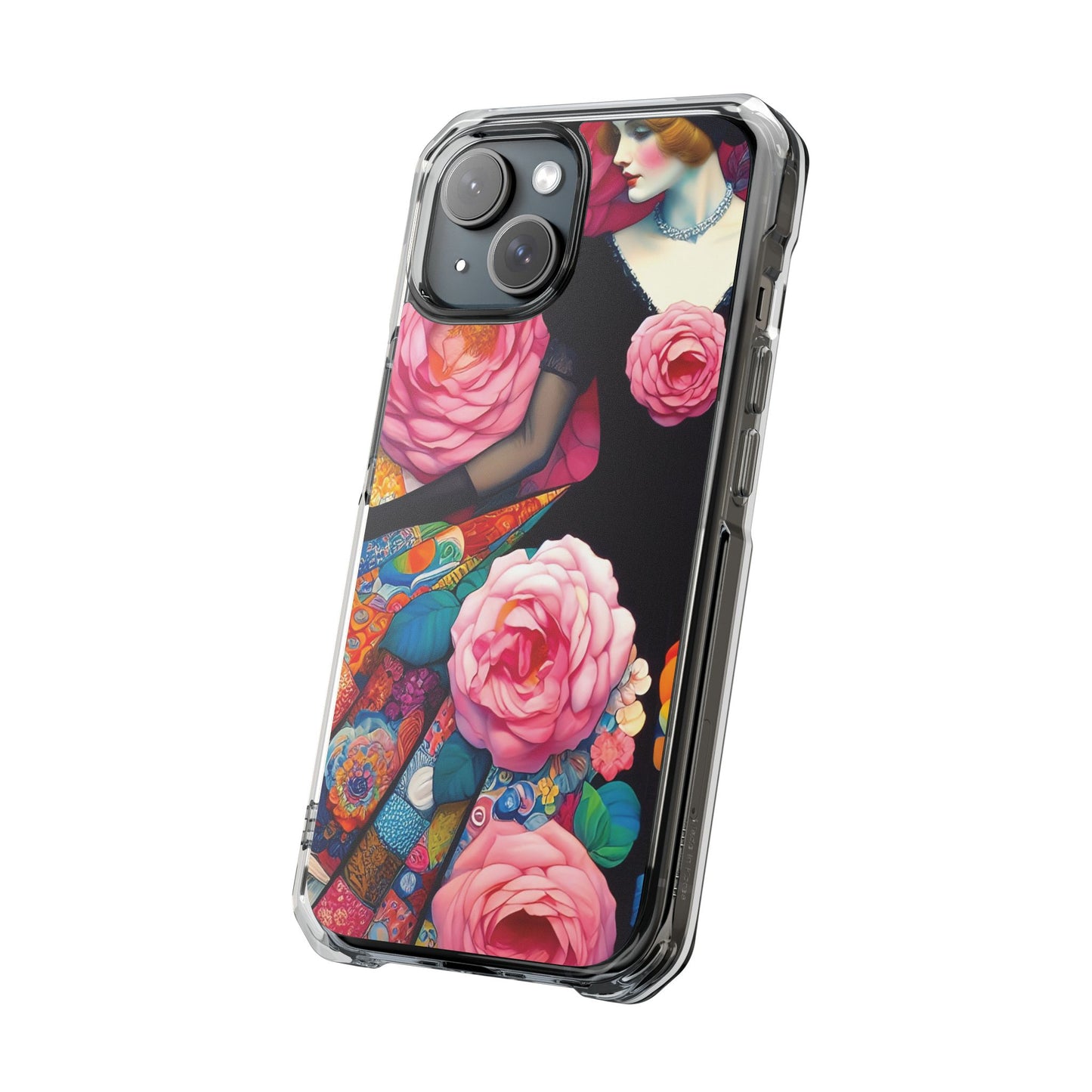 Lady of the Roses - Magnetic Clear Impact Cases