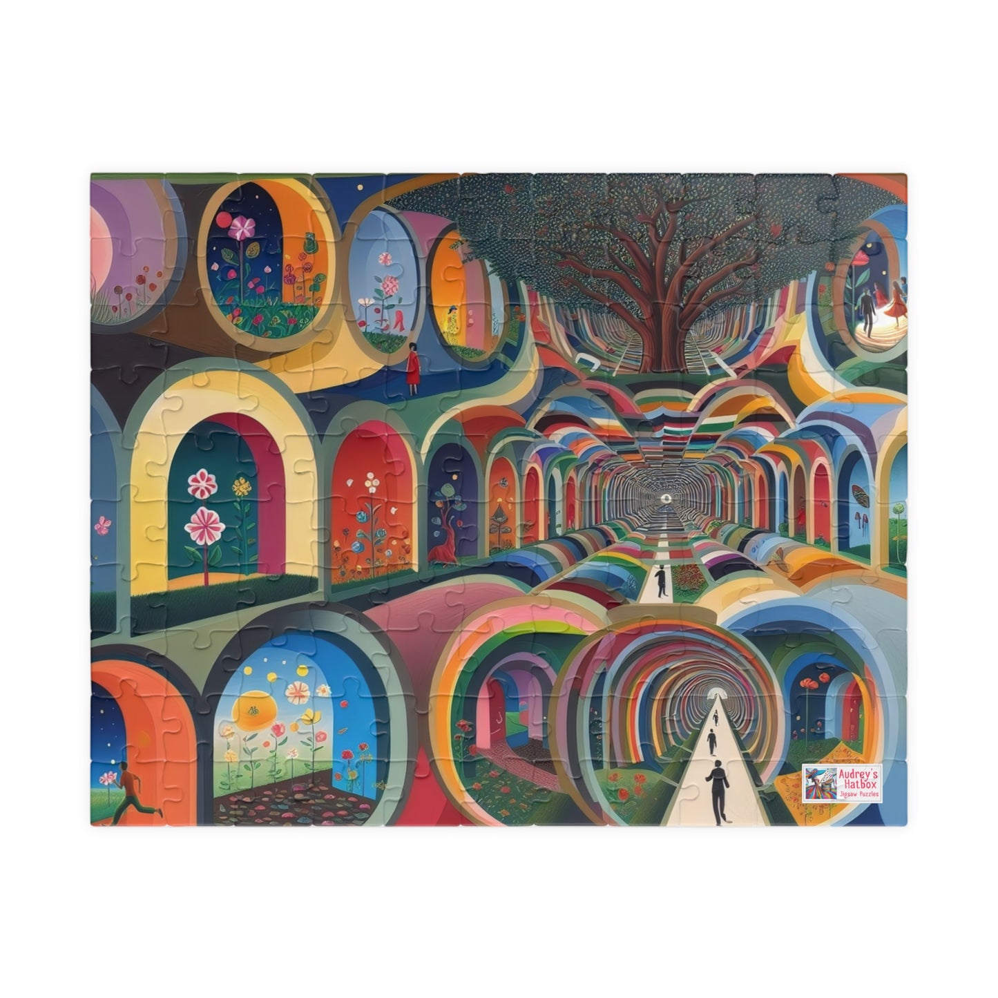 City of Arches Jigsaw Puzzle US: Dreamlike Fantasy Tunnel Underworld (110-1014-piece)