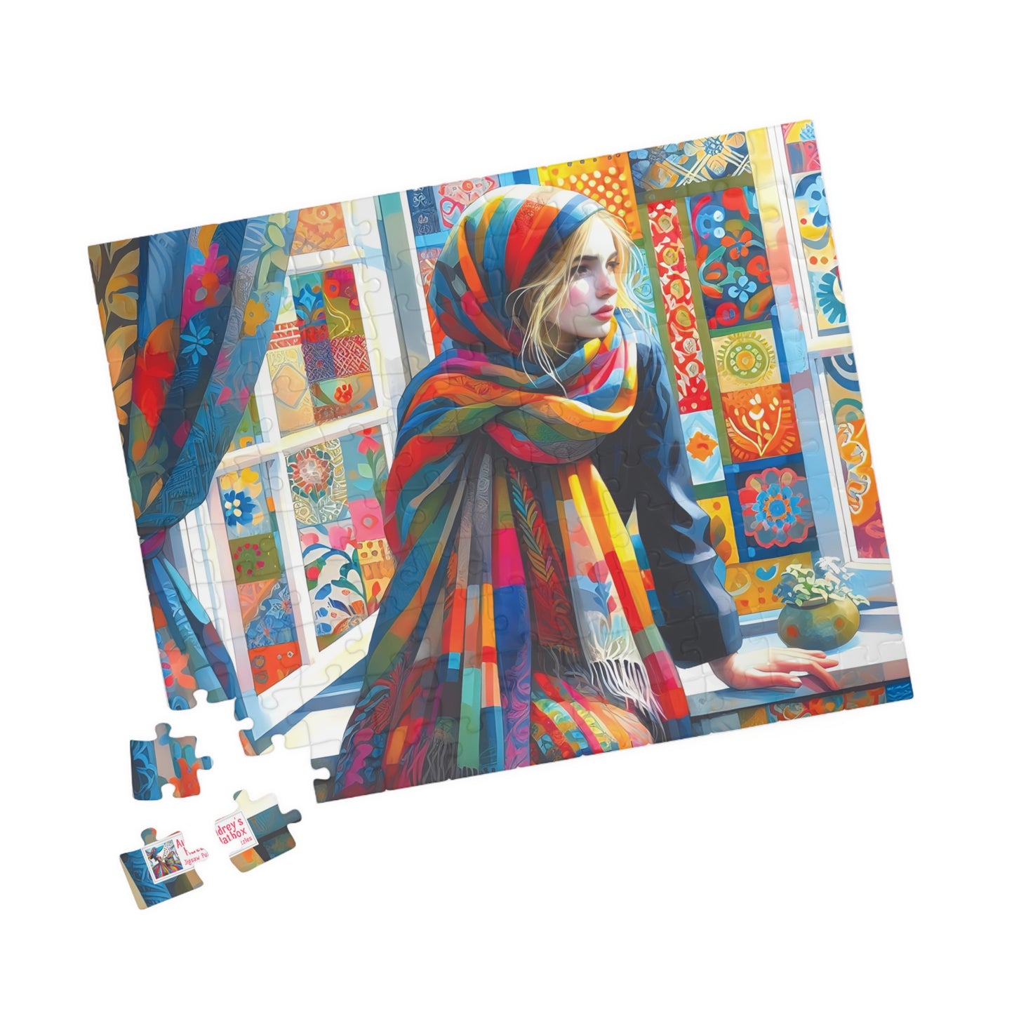 At The Windowsill Jigsaw Puzzle (110, 252, 520, 1014-piece). Unique, Whimsical, Challenging Family Fun. Pretty Birthday Gift Idea