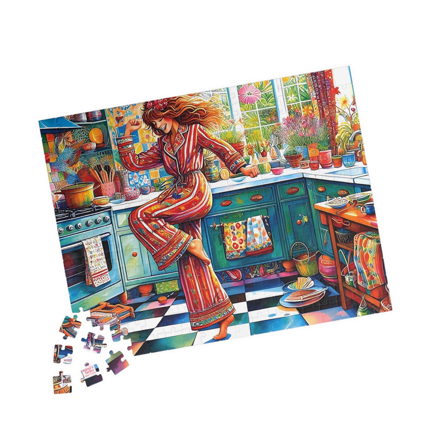 Dance Like No-one's Watching Jigsaw Puzzle (110, 252, 520, 1014-piece). Cute, fun. playful and quirky. Great gift idea. Family Activity