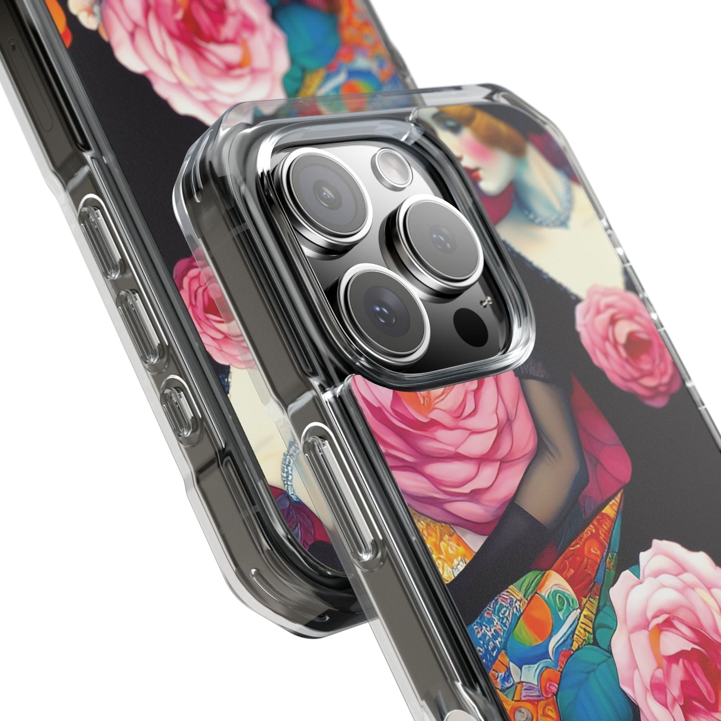 Lady of the Roses - Magnetic Clear Impact Cases