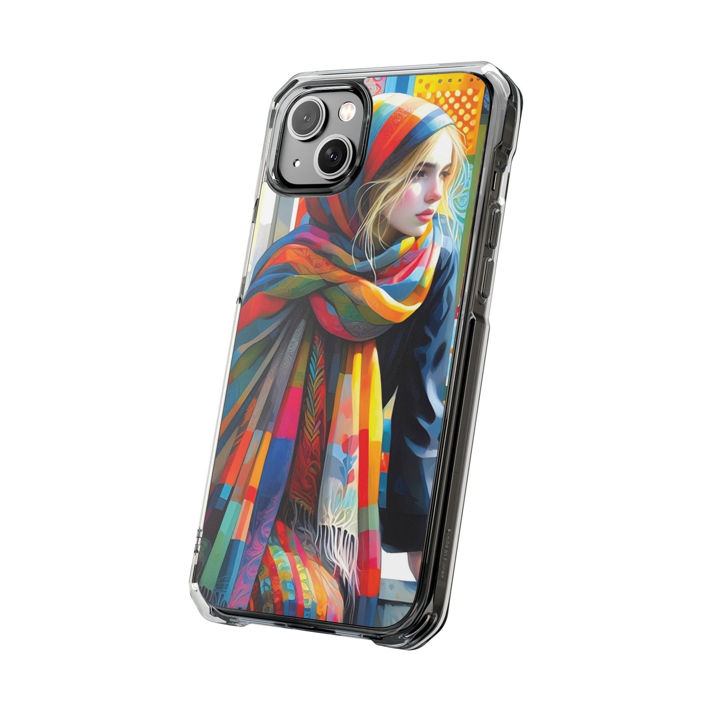 Rainbow Scarf - Magnetic Clear Impact Cases