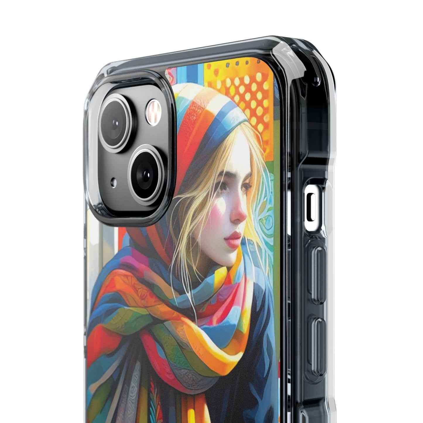 Rainbow Scarf - Magnetic Clear Impact Cases