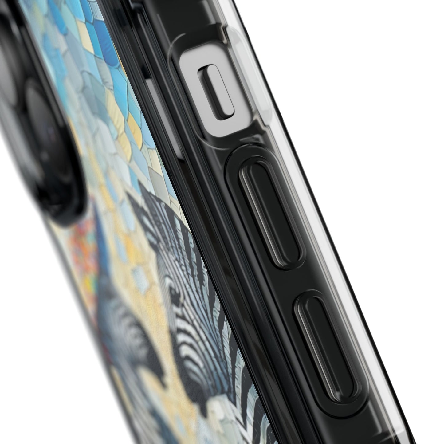 Zebras at the Back Fence - Magnetic Clear Impact Cases
