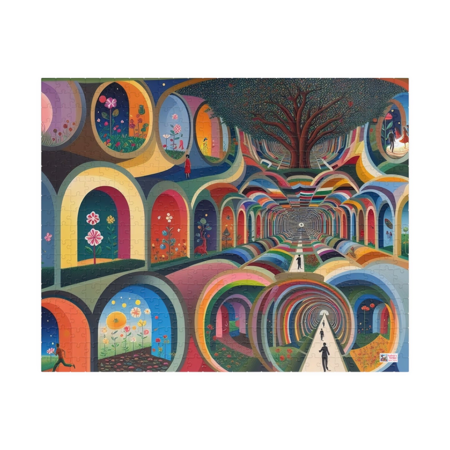 City of Arches Jigsaw Puzzle US: Dreamlike Fantasy Tunnel Underworld (110-1014-piece)