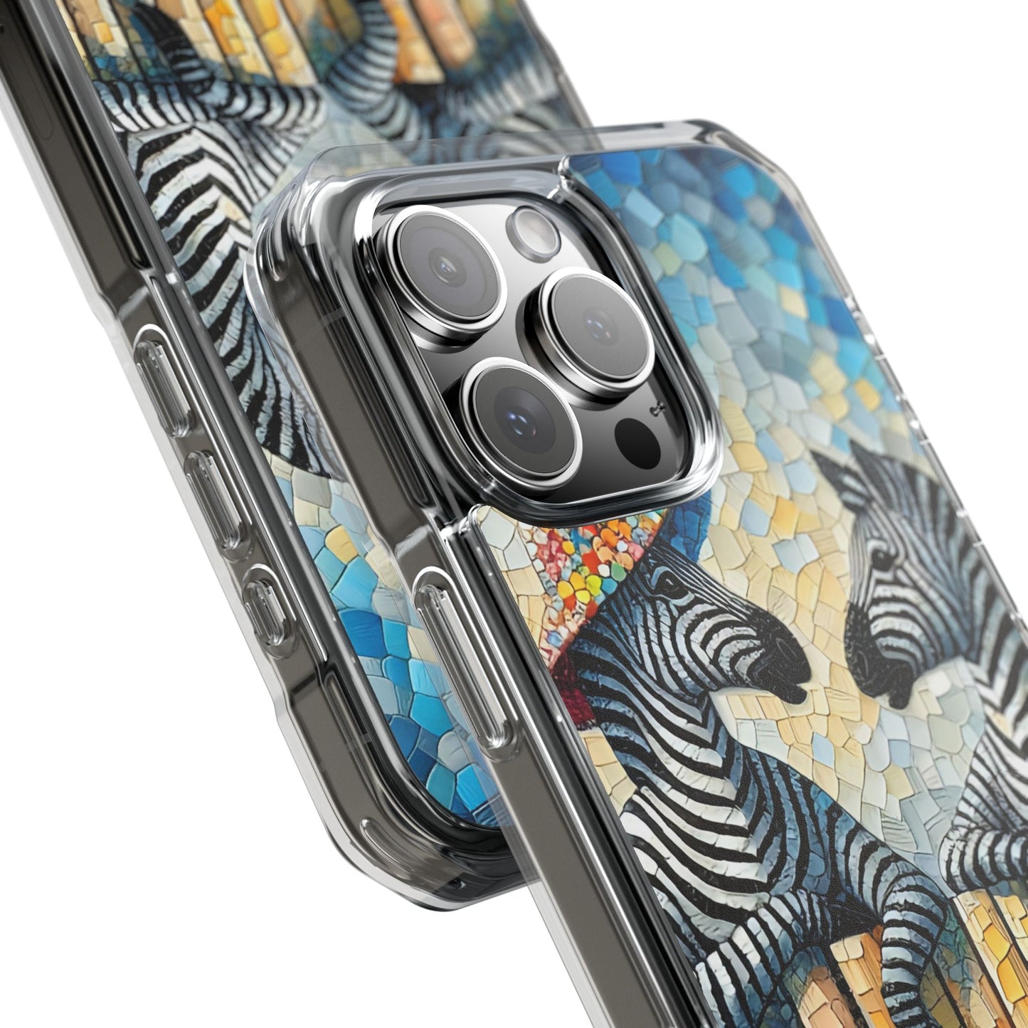 Zebras at the Back Fence - Magnetic Clear Impact Cases